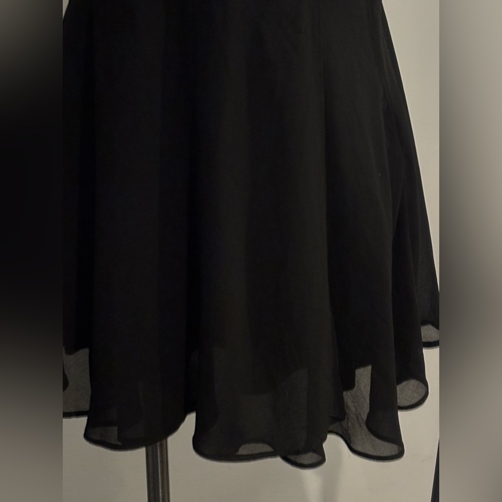 Lulu's Black Lace-Trimmed Off-Shoulder Mini Dress - Picture 5 of 8
